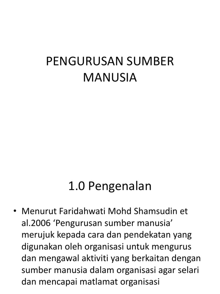 Pengurusan Sumber Manusia PP  PDF