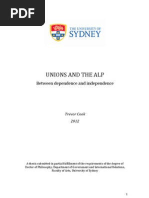 Cook Thesis Final Australian Labor Party Thesis