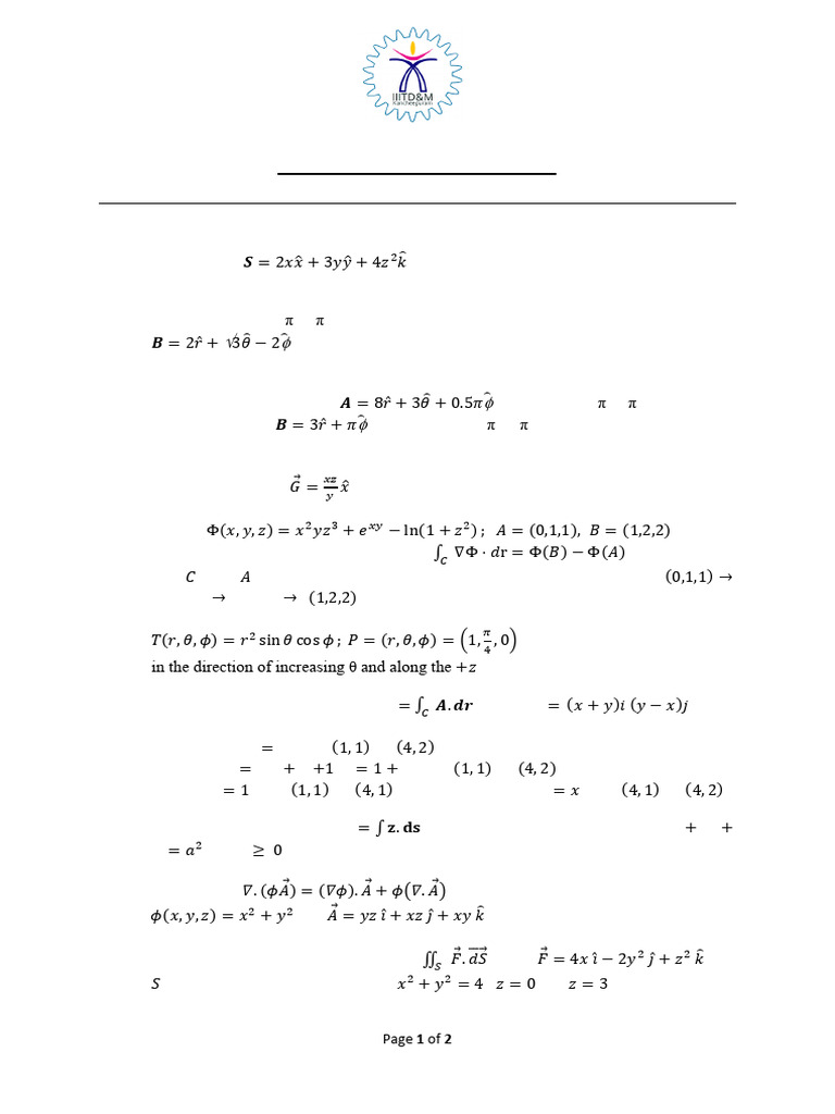 Physics Assignment on Coordinate Transformations | PDF | Coordinate ...