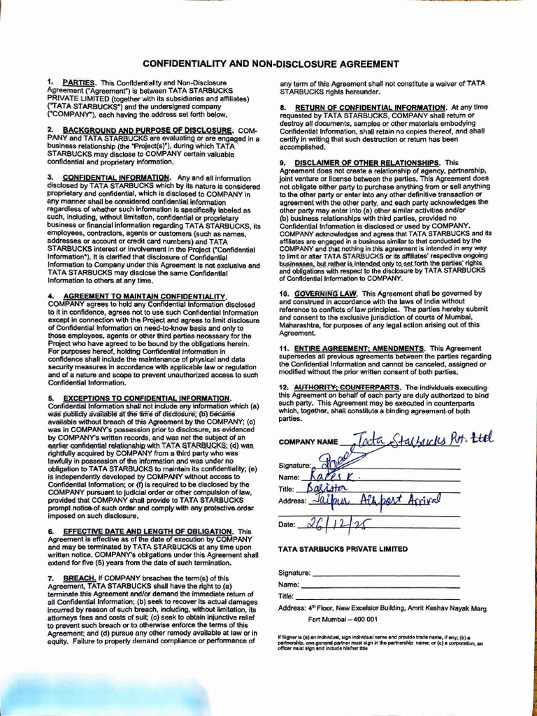 Nda | PDF | Non Disclosure Agreement | Common Law