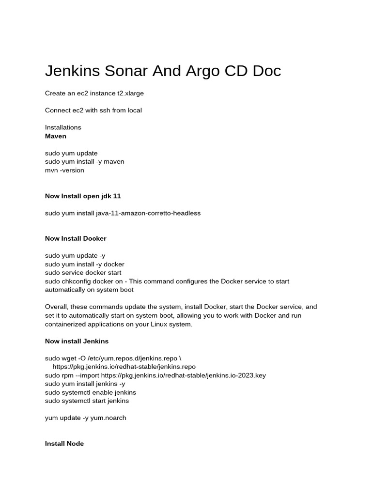 Jenkins Doc | PDF | Sudo | Secure Shell
