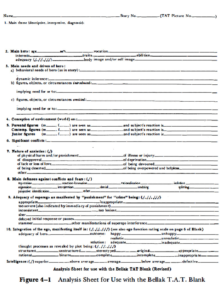 Tat Bellack Scoring Sheet | PDF