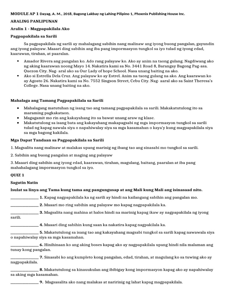 Module 1 - Ap 1 | PDF