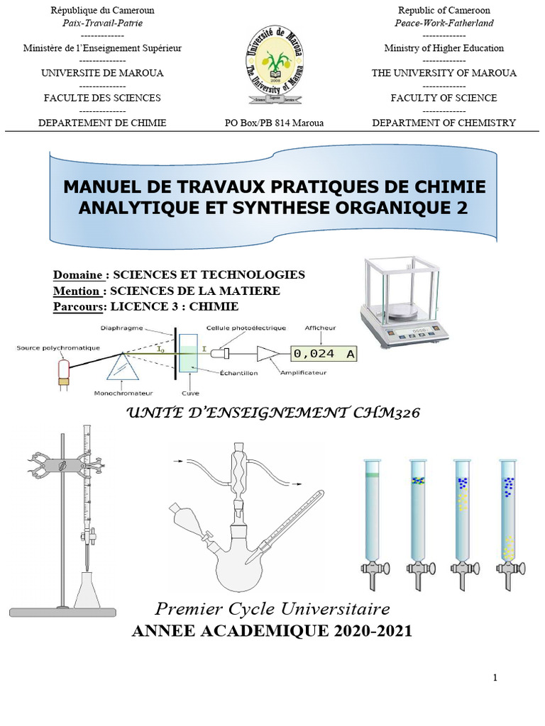 Manuel de TP en Chimie Analytique 2 | PDF | Aspirine | L'absorbance
