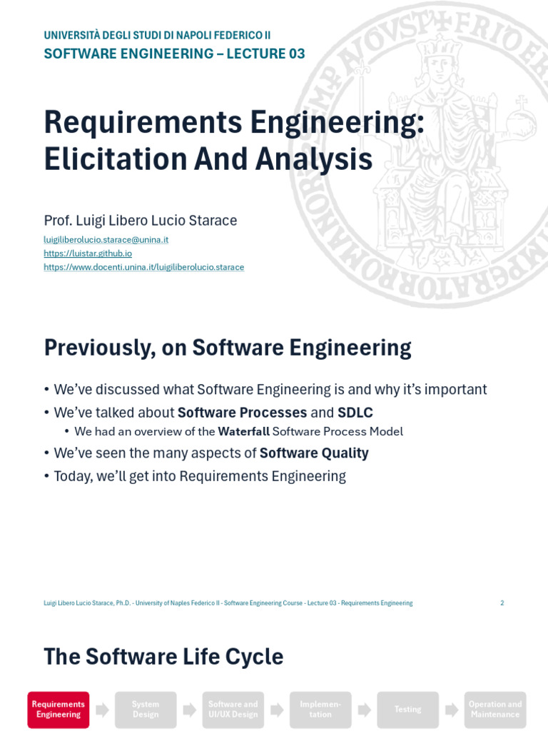 Requirements Engineering Overview | PDF | Software Development Process ...