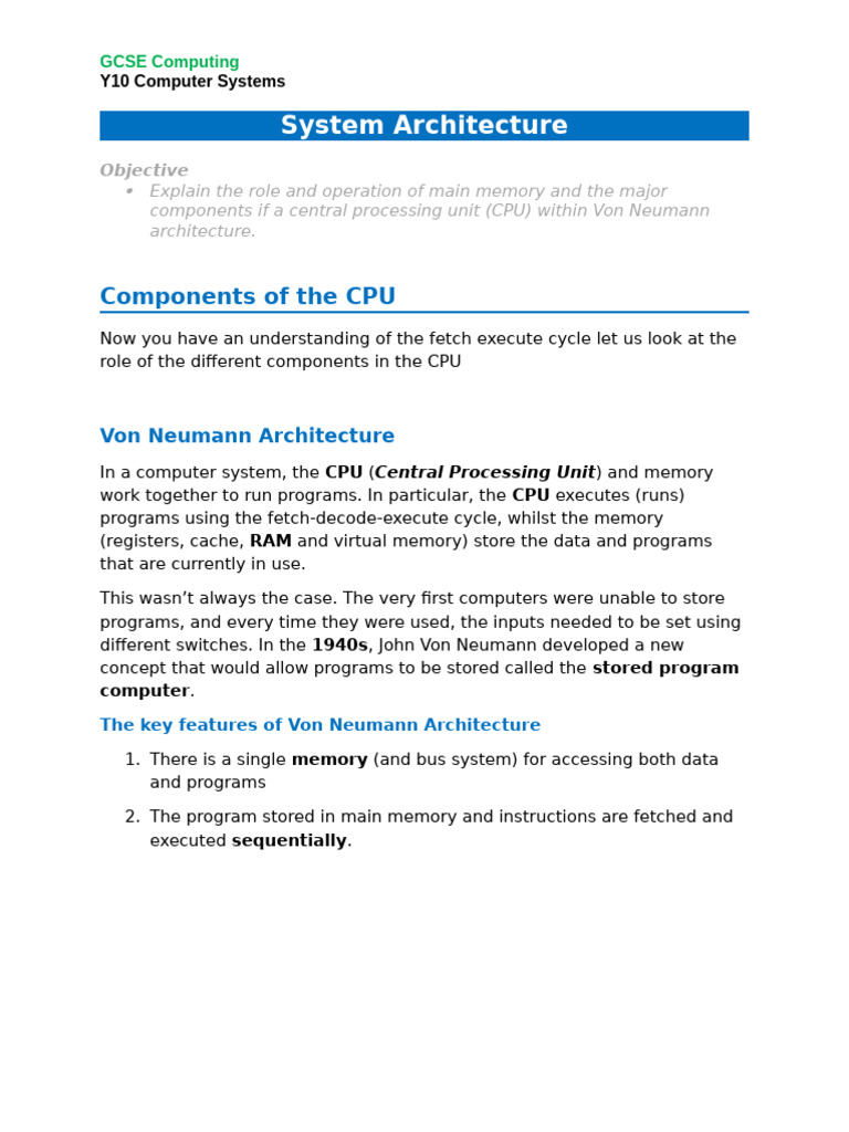 Understanding CPU Components in Computing | PDF | Central Processing ...