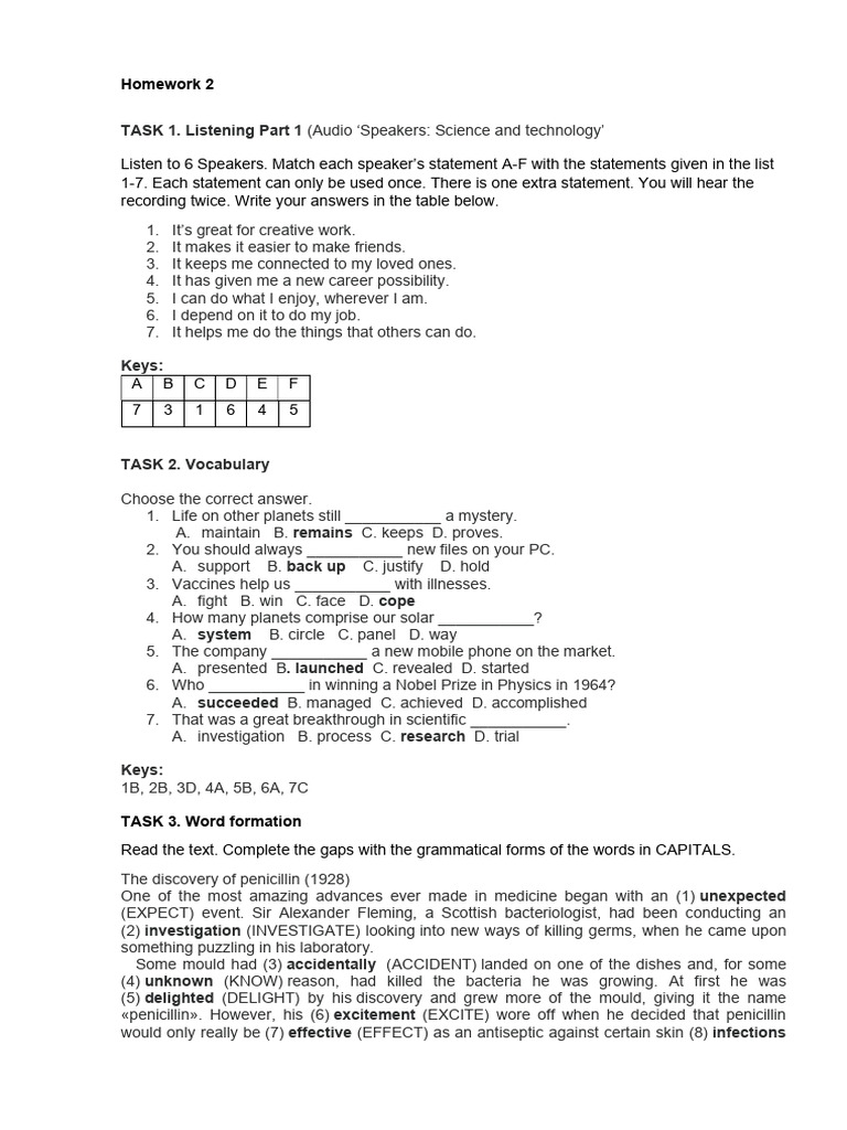 Homework 2: Science & Technology Tasks | PDF | Internet | Ip Address