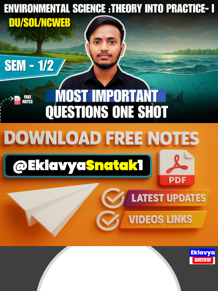 Evs Theory Practice 1 Imp Ques | PDF