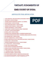 Fifty Important Judgments of Supreme Court of India