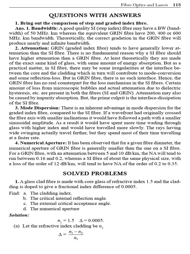 190 Sample Chapter 44 53 | PDF | Optical Fiber | Fiber Optic Communication