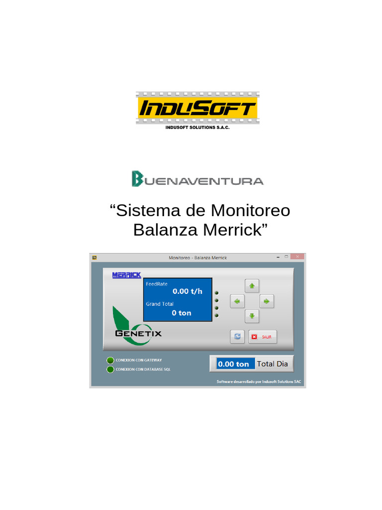 Manual de Usuario Balanza Merrick | PDF | Software | Automatización