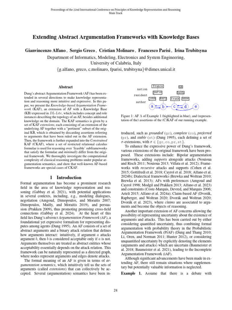 Knowledge-based Argumentation Frameworks | PDF | Boolean Algebra ...
