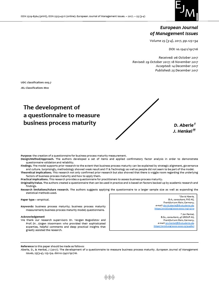 319875 the Development of a Questionnaire to Me 684a46b9 | PDF