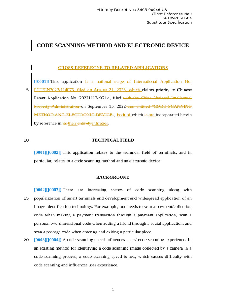 8495-00046-US_Substitute Specification - redlined | PDF | Smartphone ...