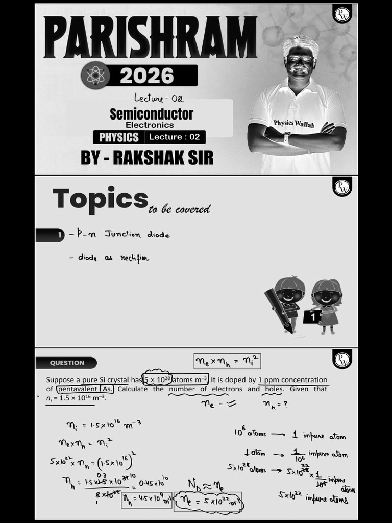 Semiconductor Electronics 02 Class Notes | PDF