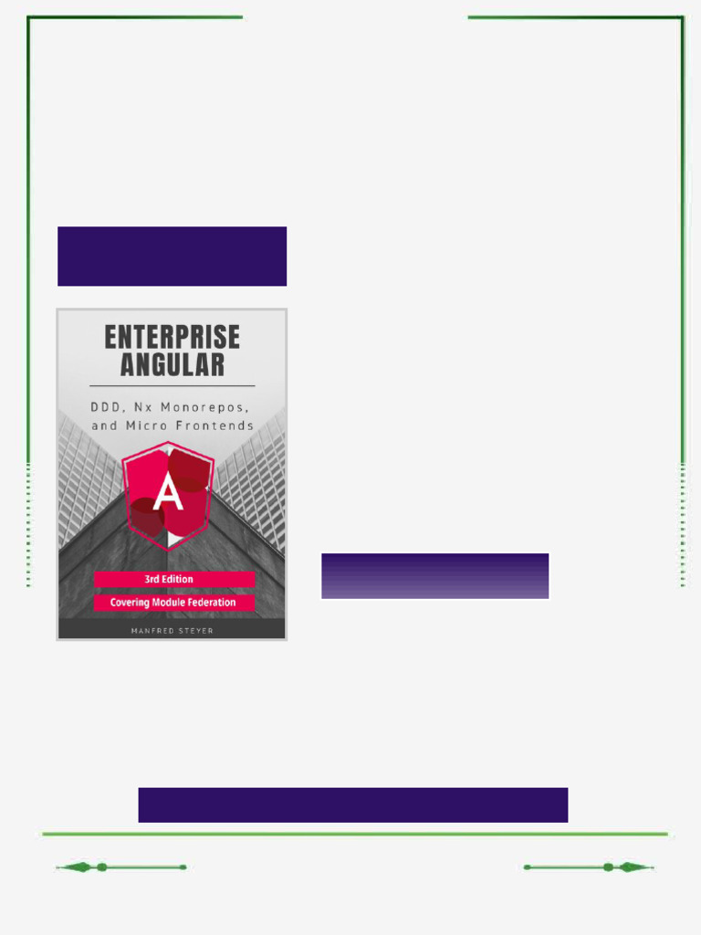 Enterprise Angular DDD Nx Monorepos and Micro Frontends 3rd Edition ...