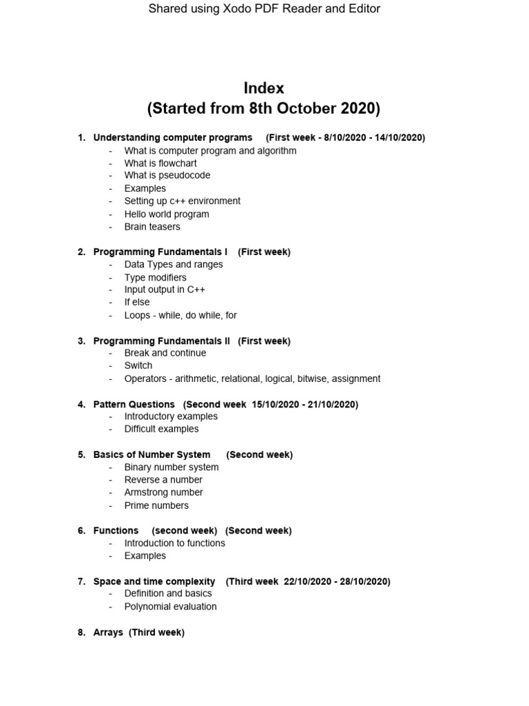 Timeline of C++ Course | PDF | Queue (Abstract Data Type) | Algorithms ...