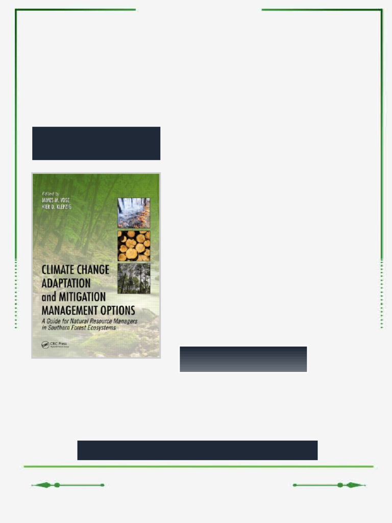 Climate Change Adaptation and Mitigation Management Options A Guide for ...