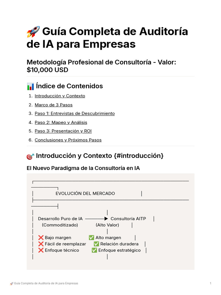 Gua Completa de Auditora de IA para Empresas | PDF