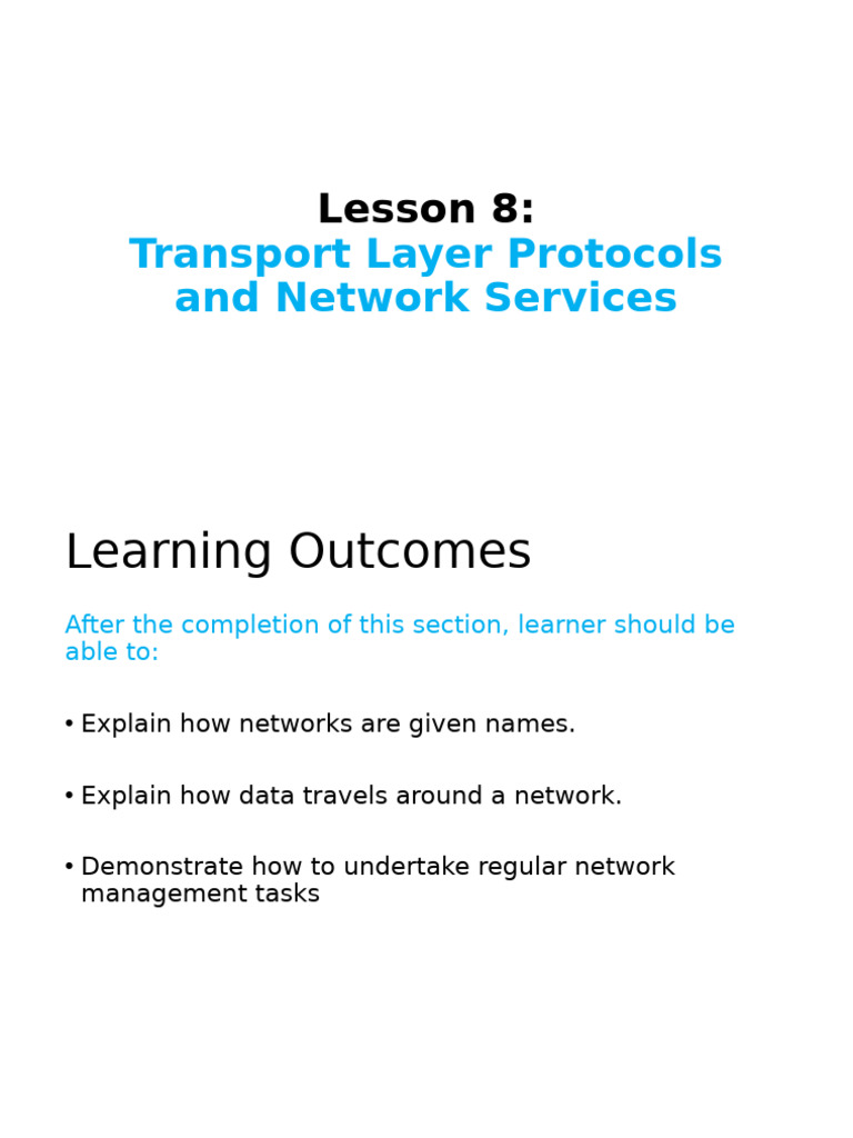 Transport Layer Protocols Explained | PDF | Transmission Control ...