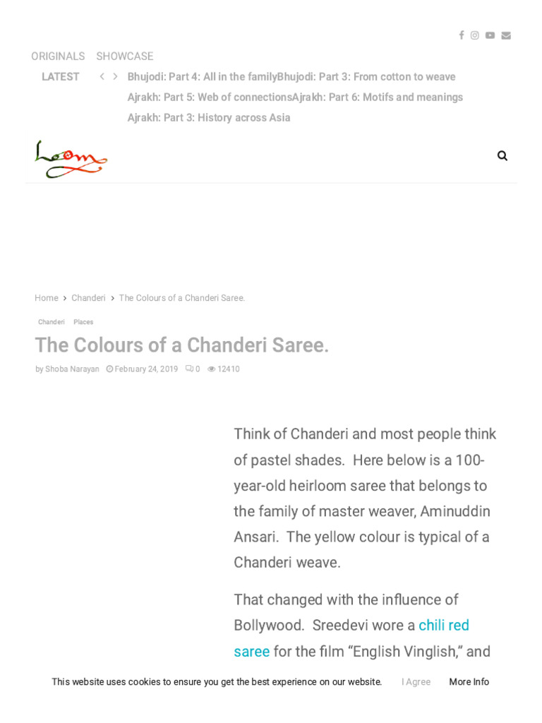 Chanderi Saree Color Evolution | PDF | Weaving | Artistic Techniques