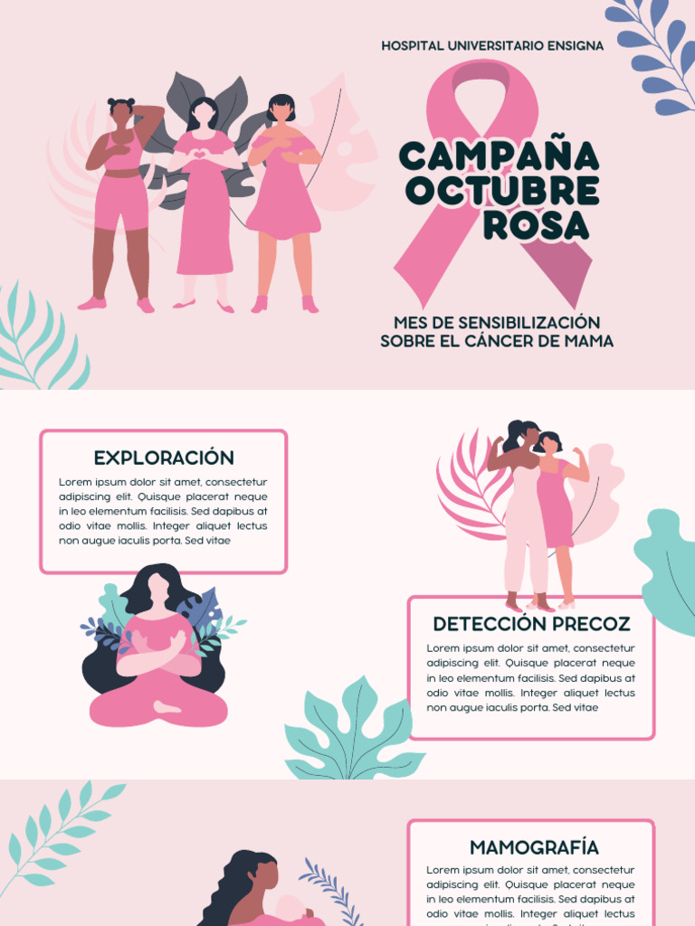 Campaña Octubre Rosa: Cáncer de Mama | PDF