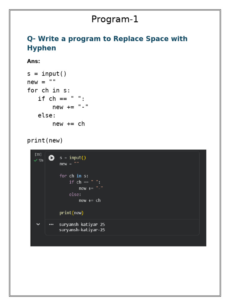 Python Programs for Basic Tasks | PDF | Letter Case | Computer Programming