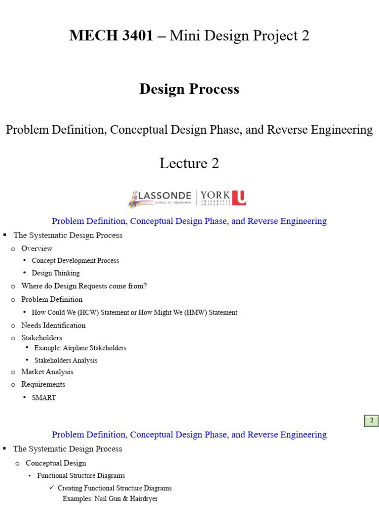 Design Process and Problem Definition Guide | PDF | Conceptual Model ...