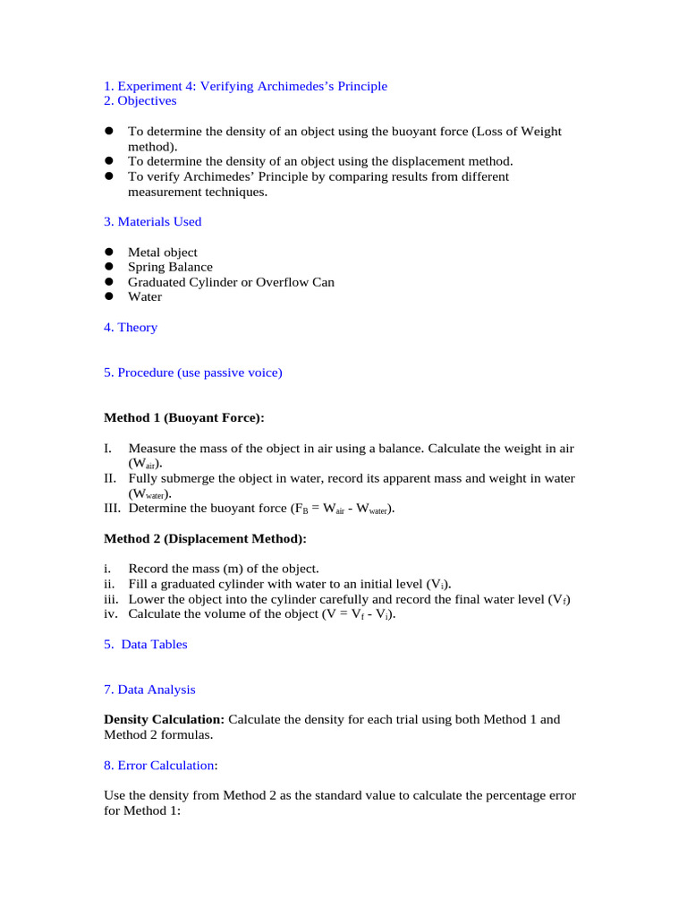 Experiment 4 Lab Manual | PDF