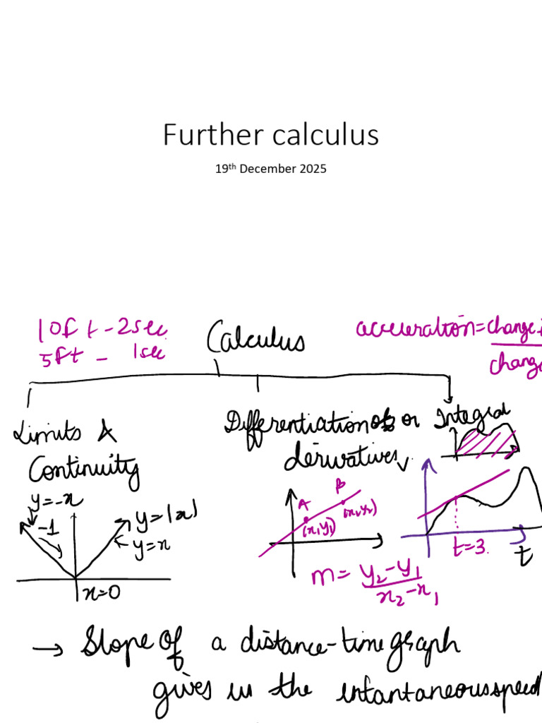 Further Calculus a Levels Vectors 19thDec | PDF