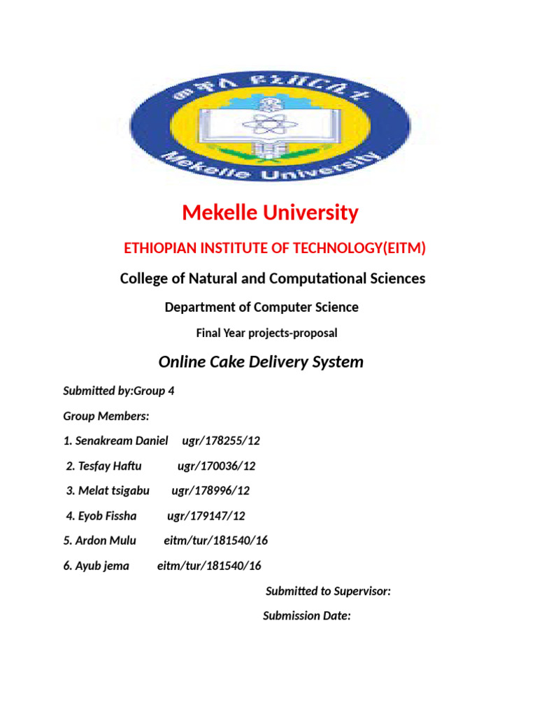 Cake Proposal Group 4 | PDF | Software Development Process | Databases