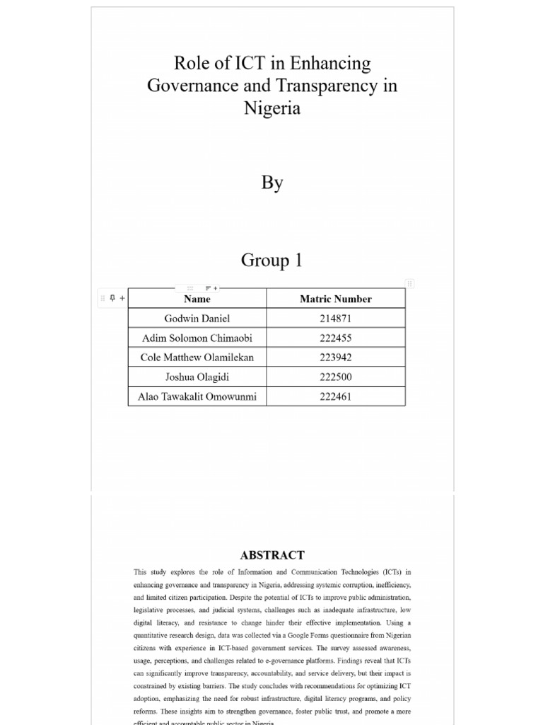 Role of Ict Term Paper | PDF