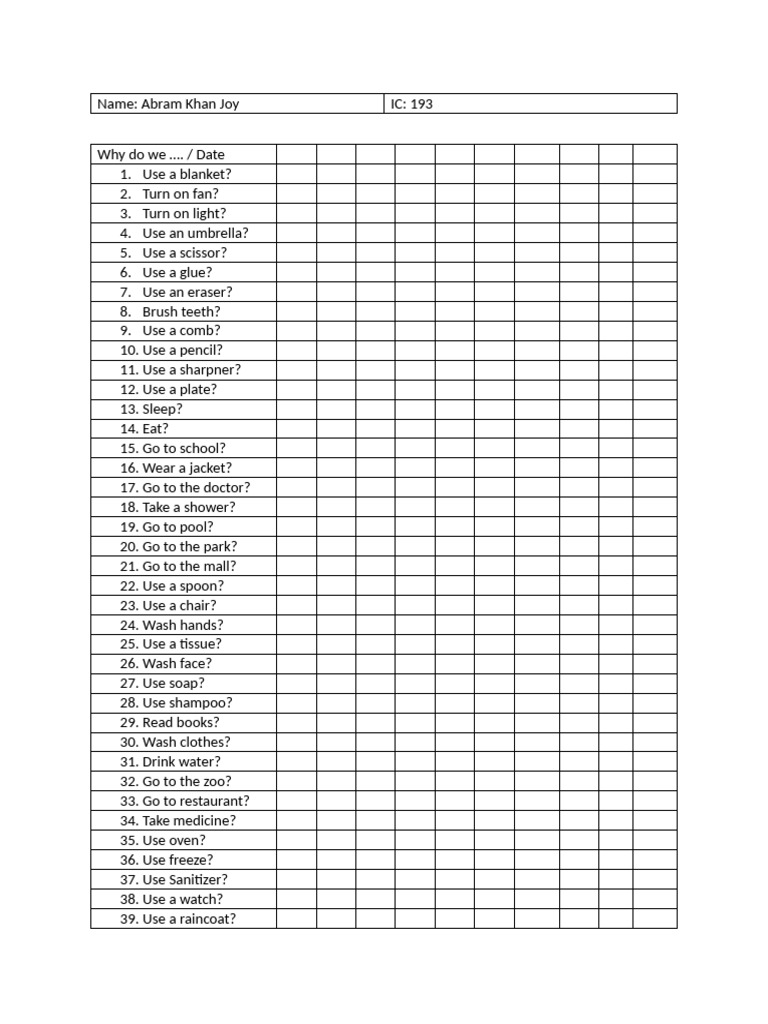 Everyday Questions and Answers Guide | PDF
