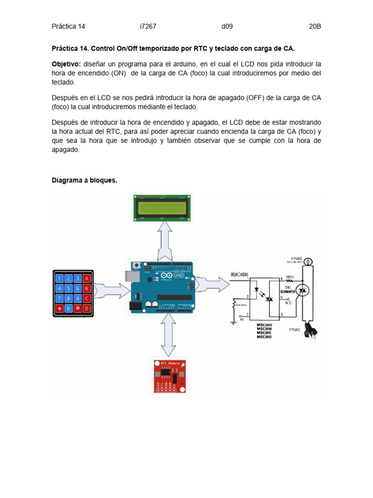 Control On/Off de Carga CA con RTC | PDF