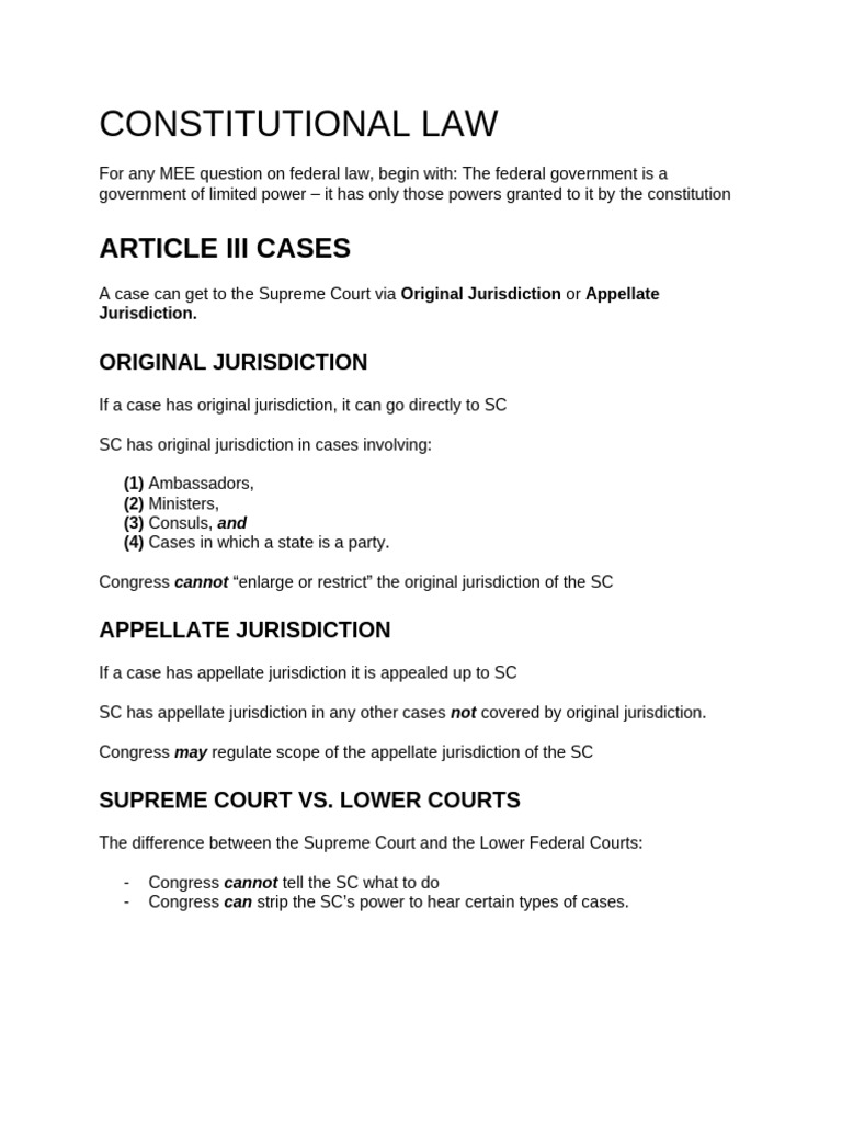 Overview of Constitutional Law Principles | PDF | Thirteenth Amendment ...