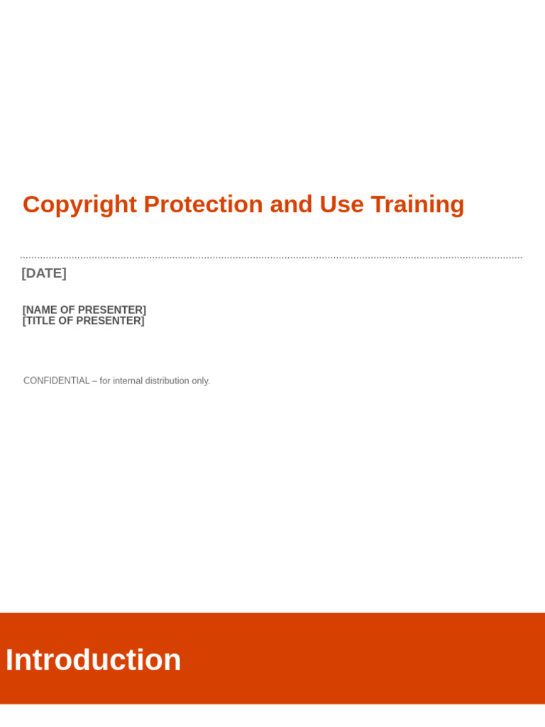 Copyright Protection Training Guide | PDF | Copyright | Fair Use