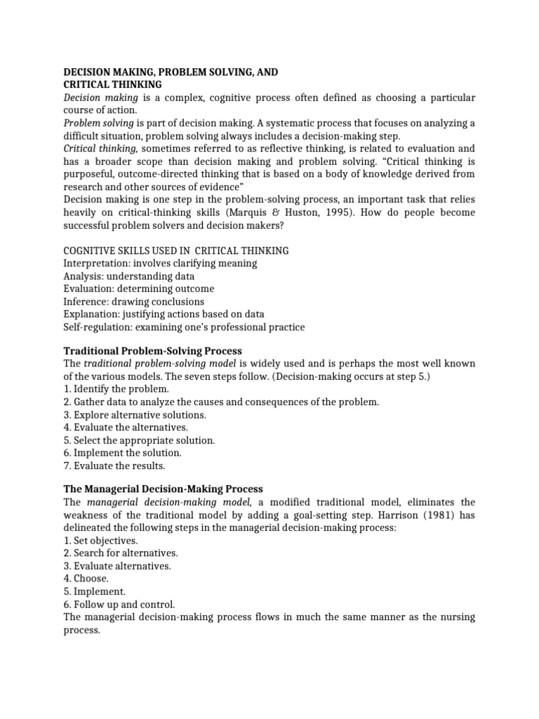 Decision Making | PDF