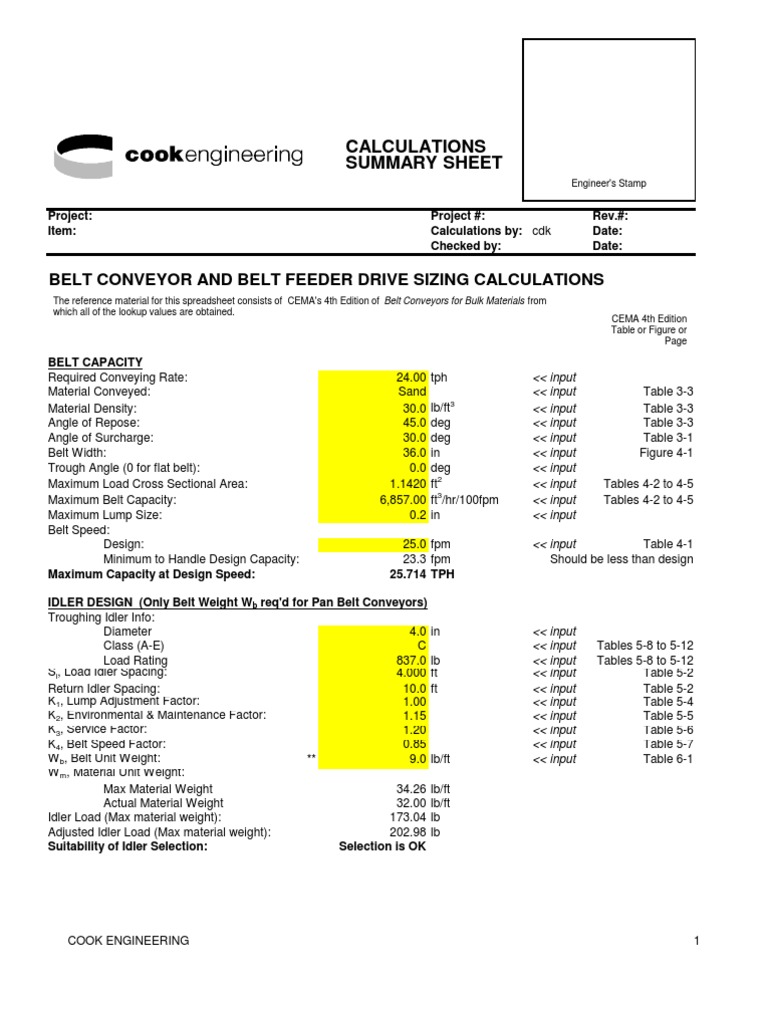 Belt Conveyors With Shaft Sizing Pdf Belt Mechanical Engines