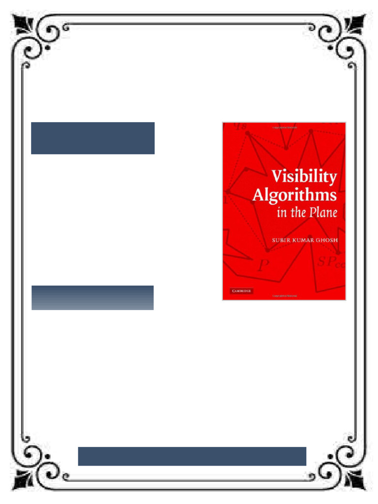 Visibility algorithms in the plane 1st Edition Subir Kumar Ghosh ebook ...