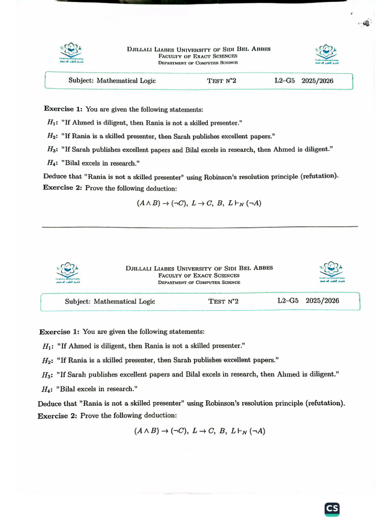 Test2 Solution ML L2-G5!25!26 | PDF