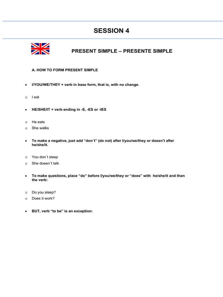 Present Simple and Continuous Guide | PDF