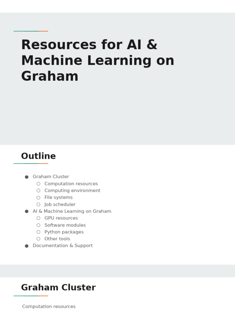 AI & ML Resources on Graham Cluster | PDF | Graphics Processing Unit ...