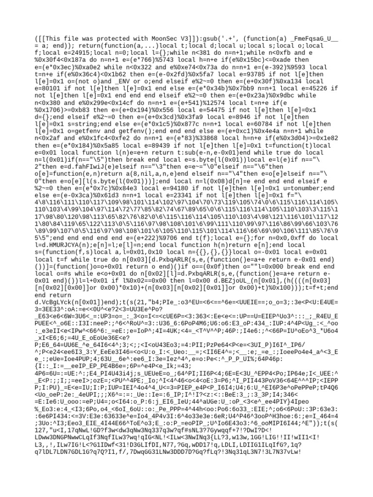 MoonSec V3 Protection Analysis | PDF