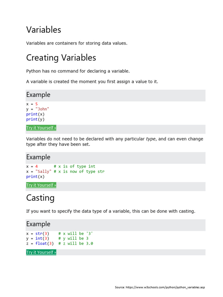 Understanding Python Variables and Types | PDF