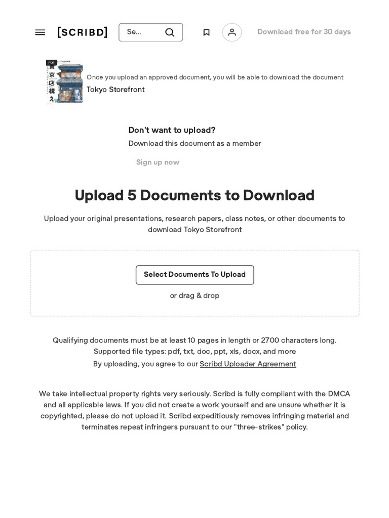 Upload and Download Documents on Scribd | PDF | Scribd