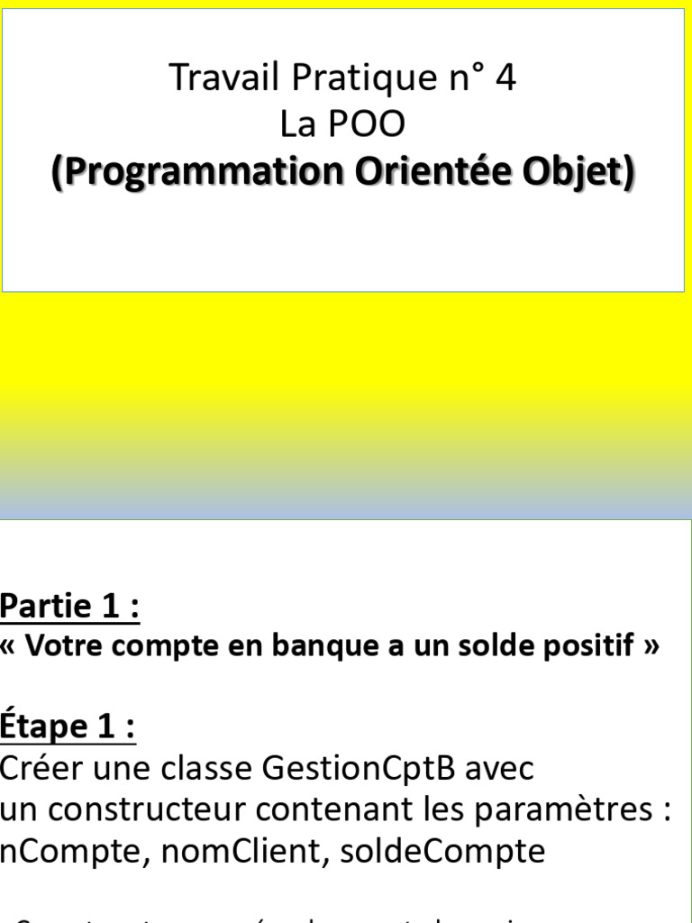 POO : Gestion de compte et cartes en Python | PDF | Cartes à jouer