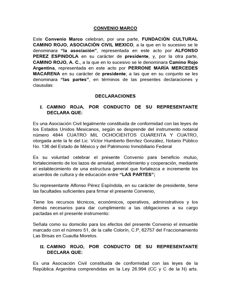 Convenio Marco de Cooperación Cultural | PDF | México | Institución