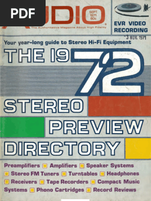 Hi-Fi Equipment Guide: September 1971 | PDF | Compact Cassette