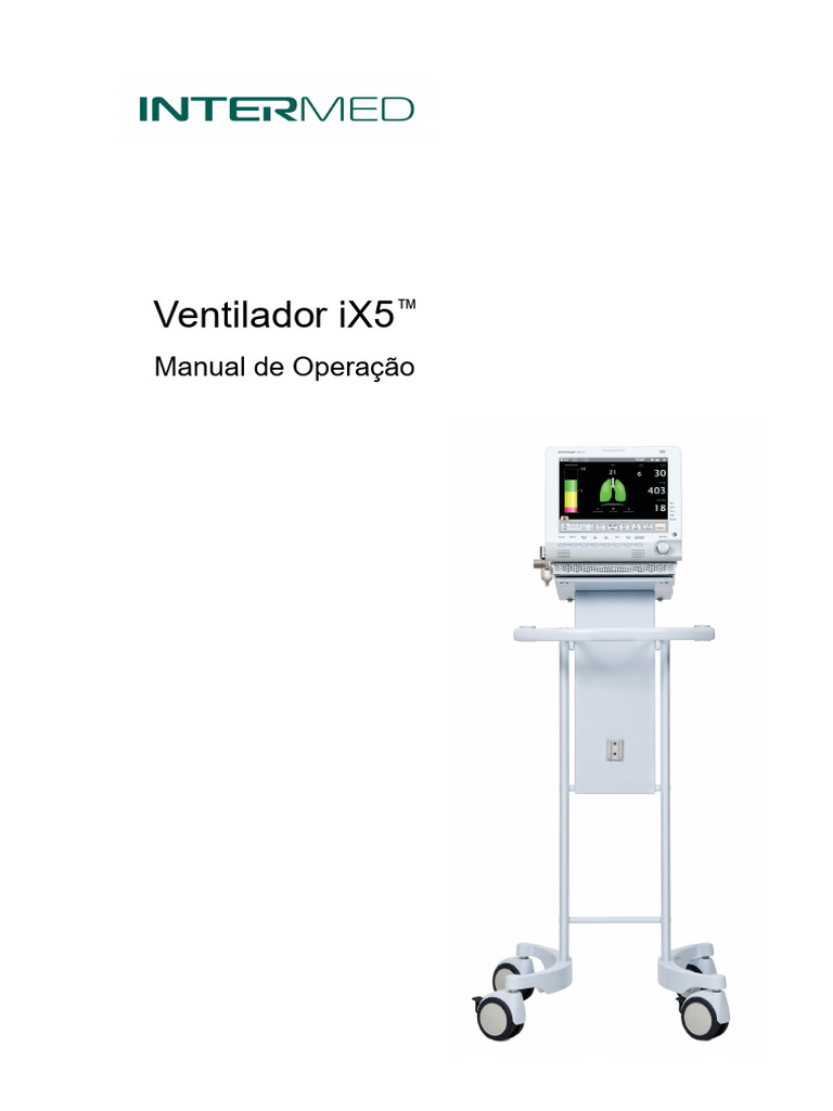 Manual de Operação do Ventilador iX5 | PDF | Fonte de energia | Oxigênio