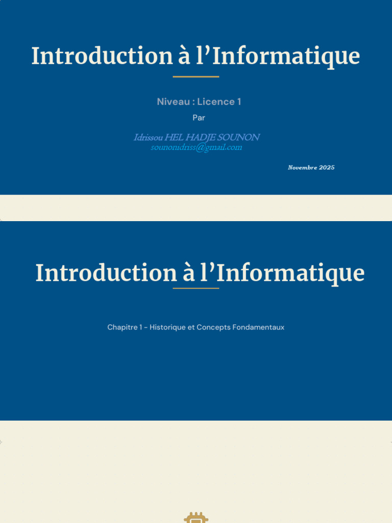 Introduction à l'Informatique et Histoire | PDF | Informatique ...